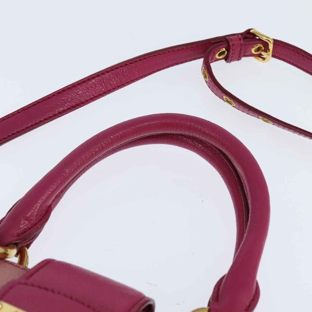 Miu Miu Miu Miu Madras Convertible Lock Tote Leather Size ONE SIZE - 13 Thumbnail