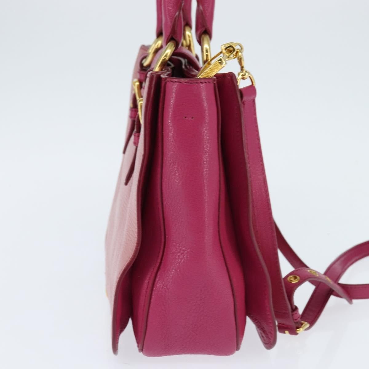 Miu Miu Miu Miu Madras Convertible Lock Tote Leather Size ONE SIZE - 3 Thumbnail