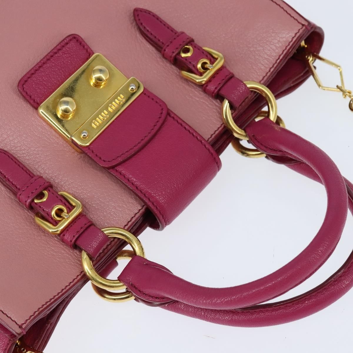 Miu Miu Miu Miu Madras Convertible Lock Tote Leather Size ONE SIZE - 8 Thumbnail