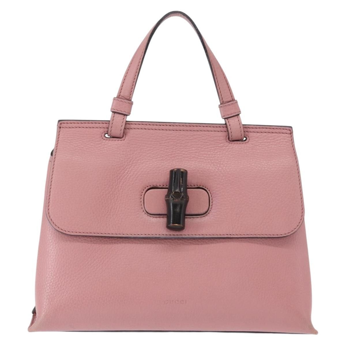 Gucci Gucci Bamboo Daily Top Handle Leather Size ONE SIZE - 24 Thumbnail