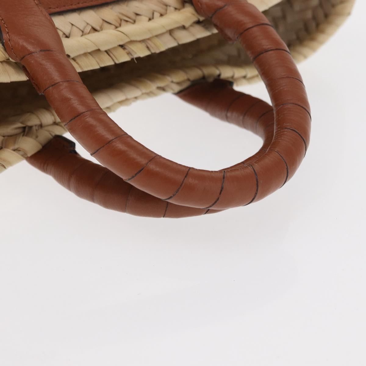 Chloe Chloe Marcie Basket Bag Raffia and Leather Size ONE SIZE - 8 Thumbnail