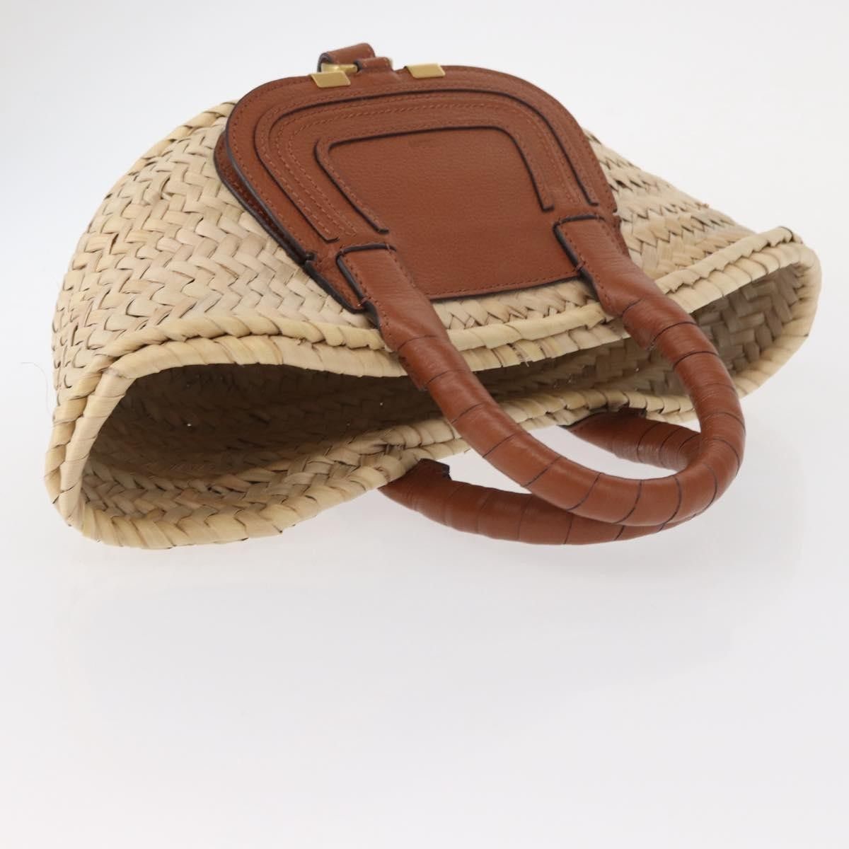 Chloe Chloe Marcie Basket Bag Raffia and Leather Size ONE SIZE - 16 Thumbnail