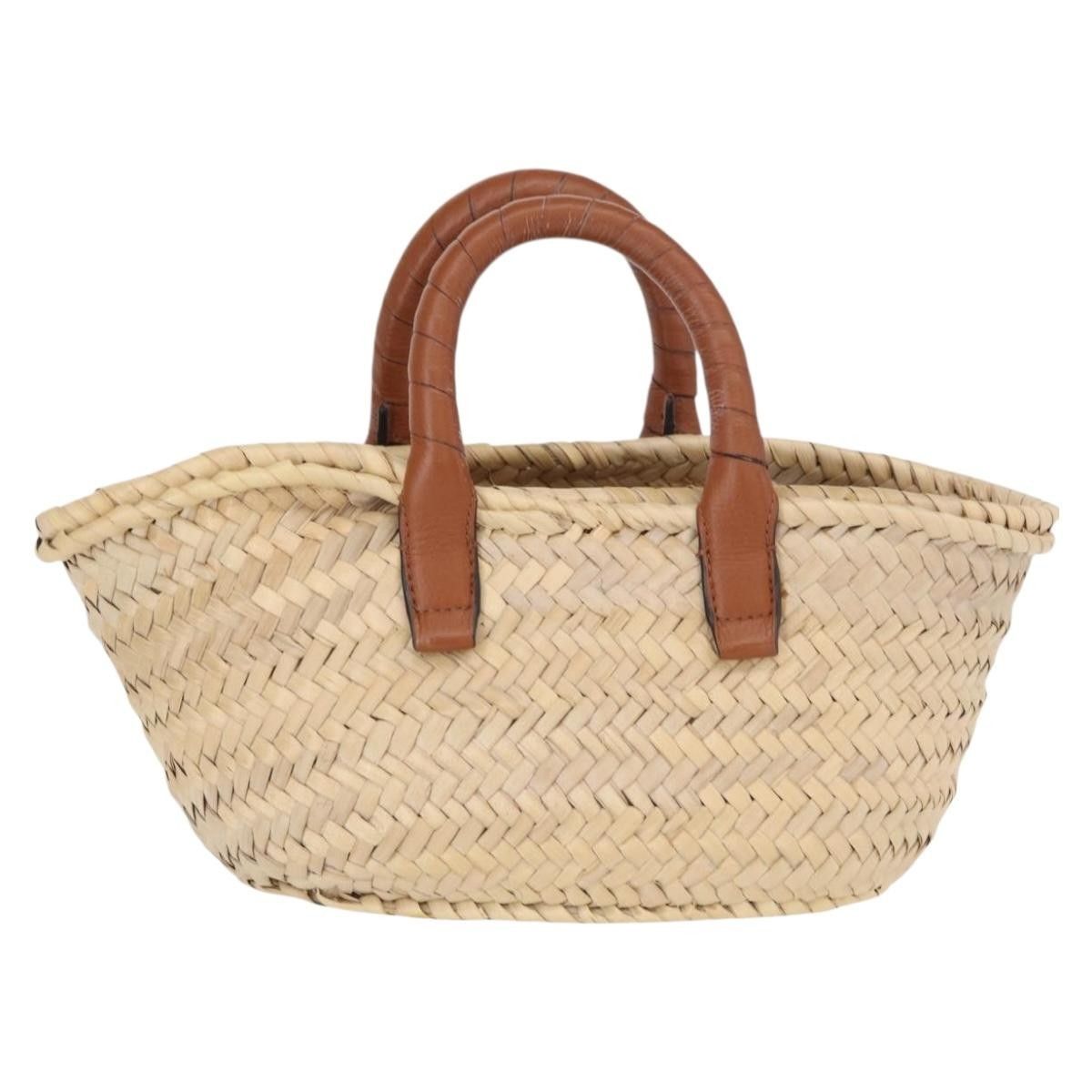 Chloe Chloe Marcie Basket Bag Raffia and Leather Size ONE SIZE - 2 Thumbnail