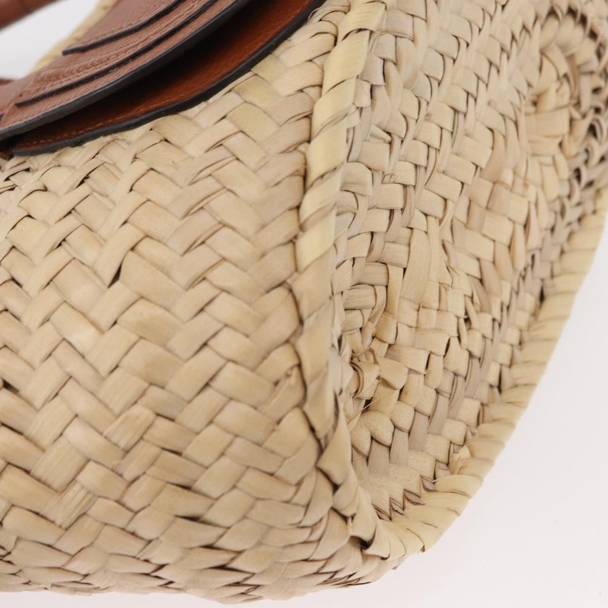 Chloe Chloe Marcie Basket Bag Raffia and Leather Size ONE SIZE - 9 Thumbnail