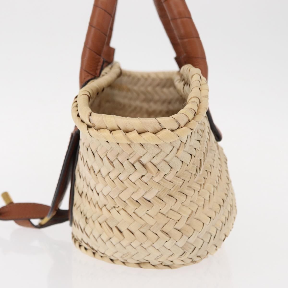 Chloe Chloe Marcie Basket Bag Raffia and Leather Size ONE SIZE - 3 Thumbnail