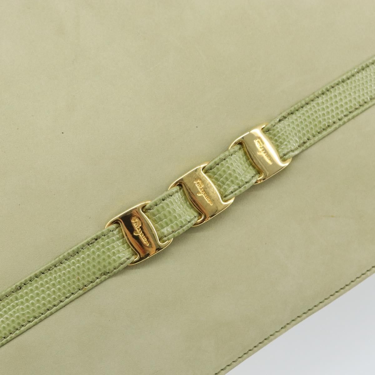 Salvatore Ferragamo Salvatore Ferragamo Vala Shoulder Bag Suede Size ONE SIZE - 16 Thumbnail