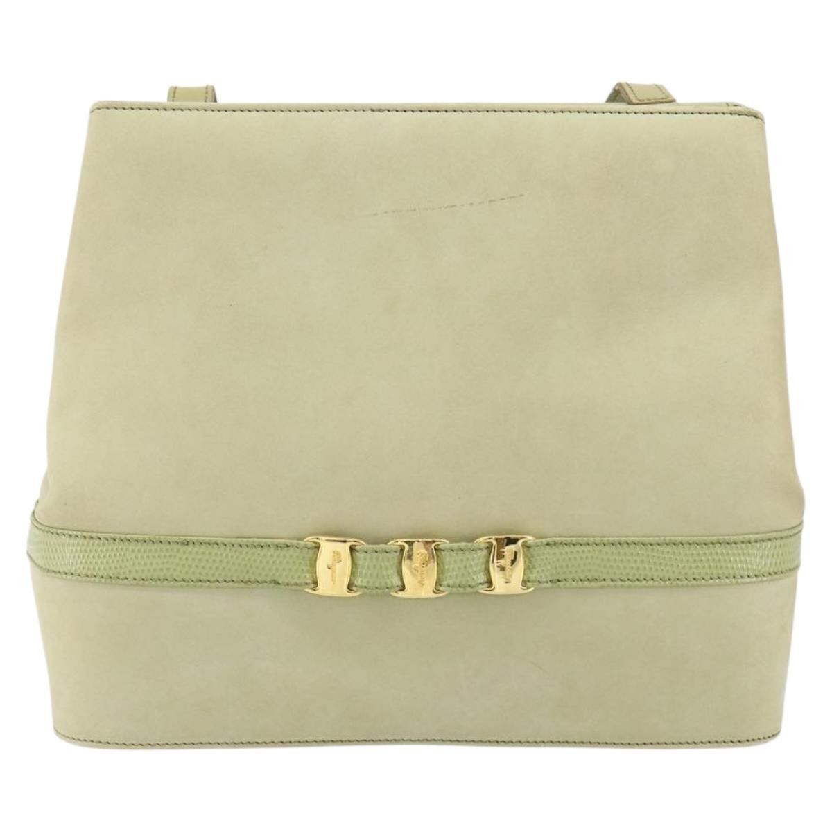 Salvatore Ferragamo Salvatore Ferragamo Vala Shoulder Bag Suede Size ONE SIZE - 18 Thumbnail