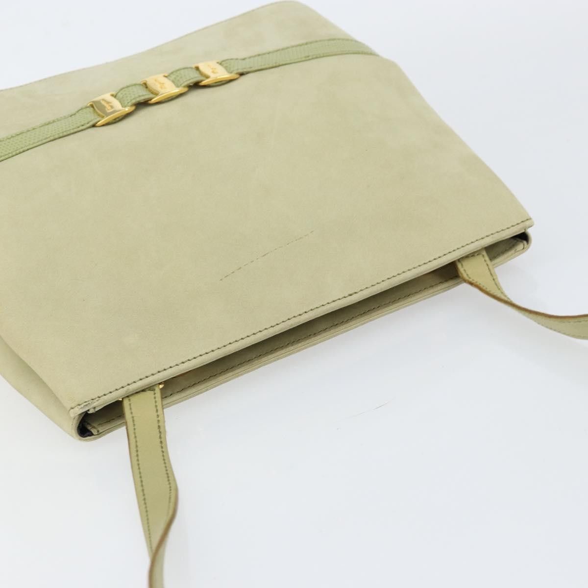 Salvatore Ferragamo Salvatore Ferragamo Vala Shoulder Bag Suede Size ONE SIZE - 15 Thumbnail