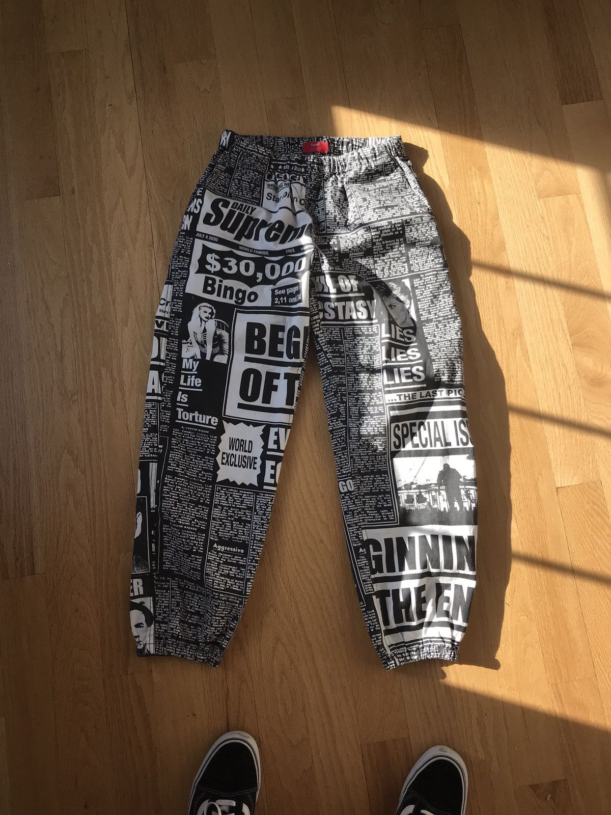 Supreme Newsprint Pants