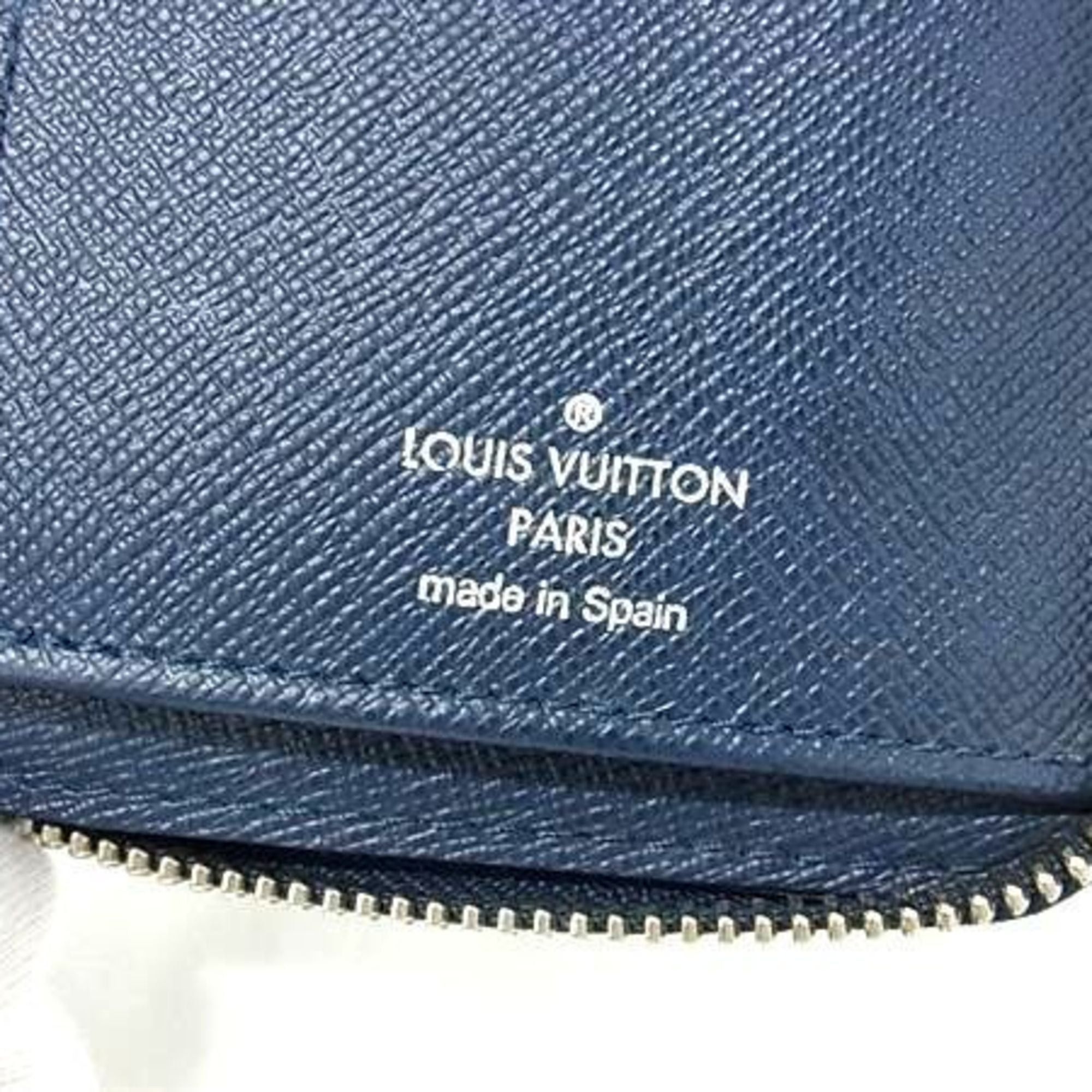 Louis Vuitton Louis Vuitton Zippy Wallet Vertical M30510 Blue Marine (Navy) Taiga Men's Round Long Size ONE SIZE - 7 Thumbnail