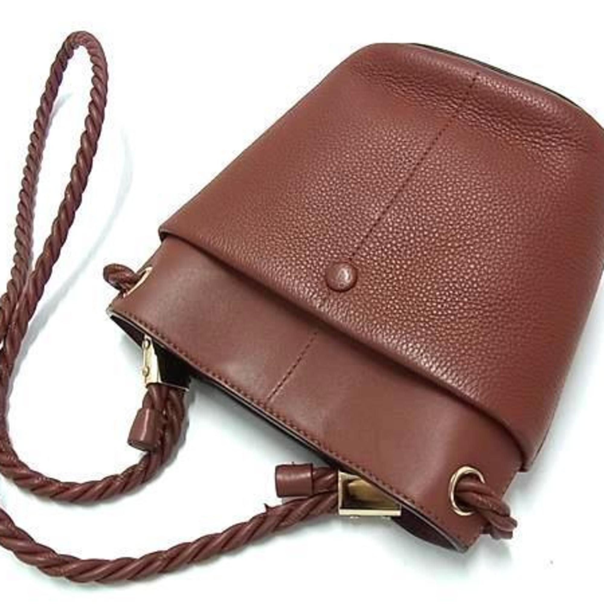 Chloe Chloé Chloe KEY Bucket Bag, Small, Brown Leather, Women's Size ONE SIZE - 4 Thumbnail