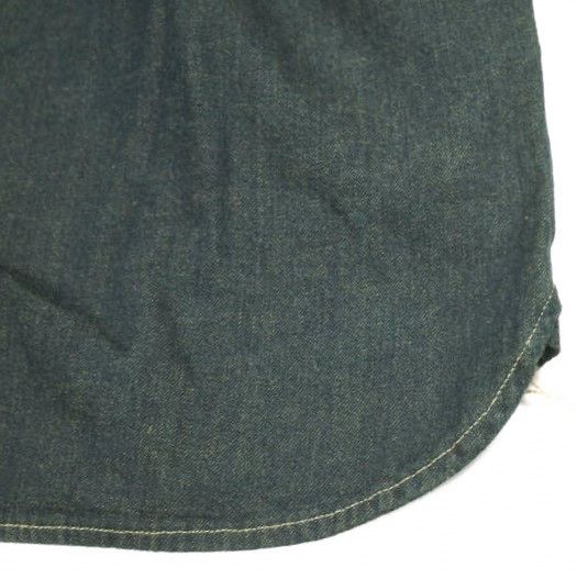Ralph Lauren Ralph Lauren RRL Indigo Denim Cotton Linen Shirt Denim Tops 782959630001 DUTY FREE for USA Size ONE SIZE - 7 Thumbnail