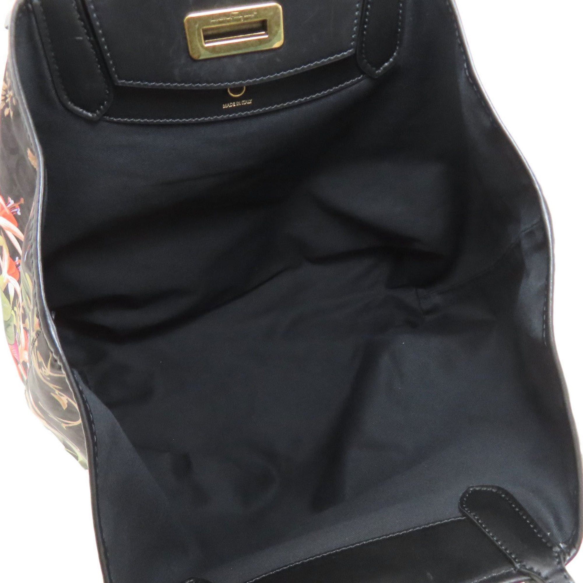 Salvatore Ferragamo Salvatore Ferragamo Flower Gancini Motif Tote Bag, Nylon, Women's, Size ONE SIZE - 5 Thumbnail