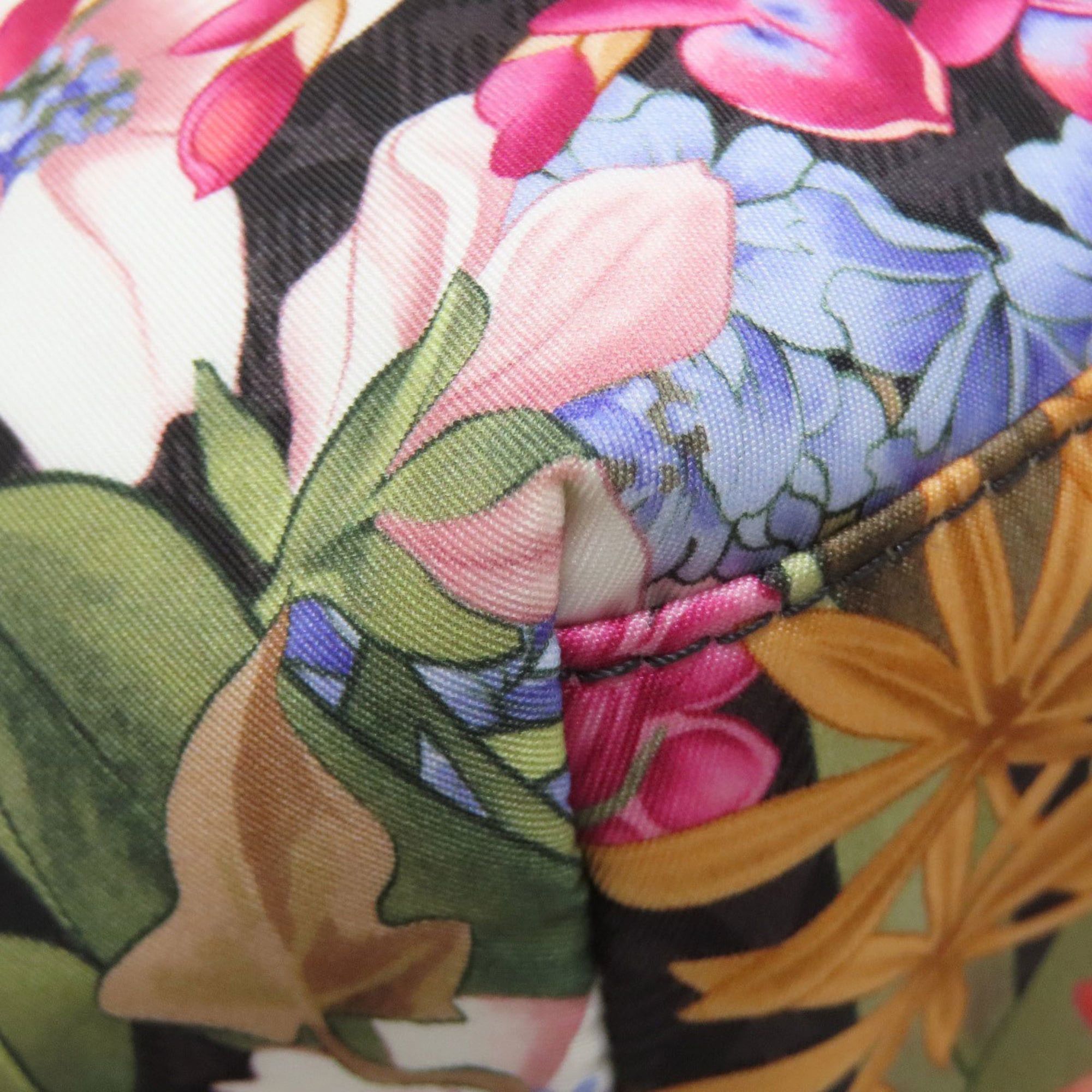 Salvatore Ferragamo Salvatore Ferragamo Flower Gancini Motif Tote Bag, Nylon, Women's, Size ONE SIZE - 19 Thumbnail