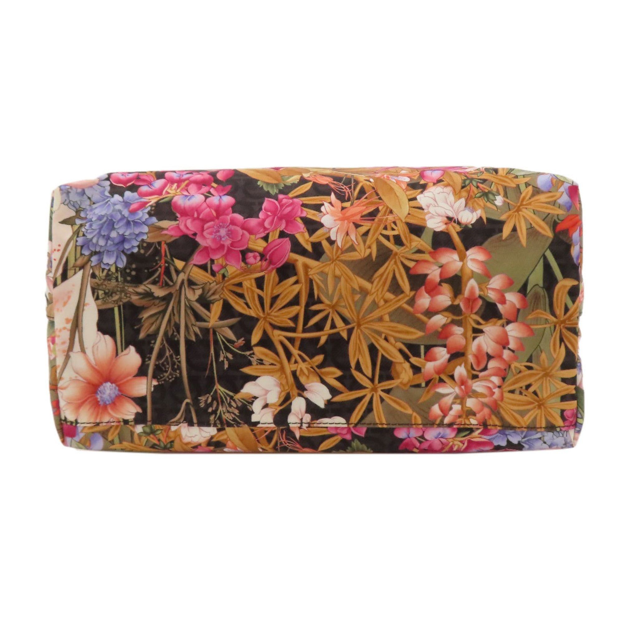 Salvatore Ferragamo Salvatore Ferragamo Flower Gancini Motif Tote Bag, Nylon, Women's, Size ONE SIZE - 4 Thumbnail
