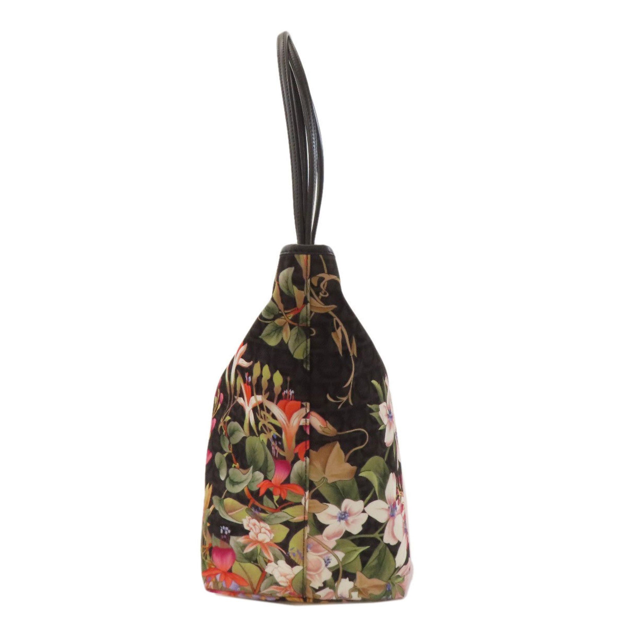 Salvatore Ferragamo Salvatore Ferragamo Flower Gancini Motif Tote Bag, Nylon, Women's, Size ONE SIZE - 3 Thumbnail