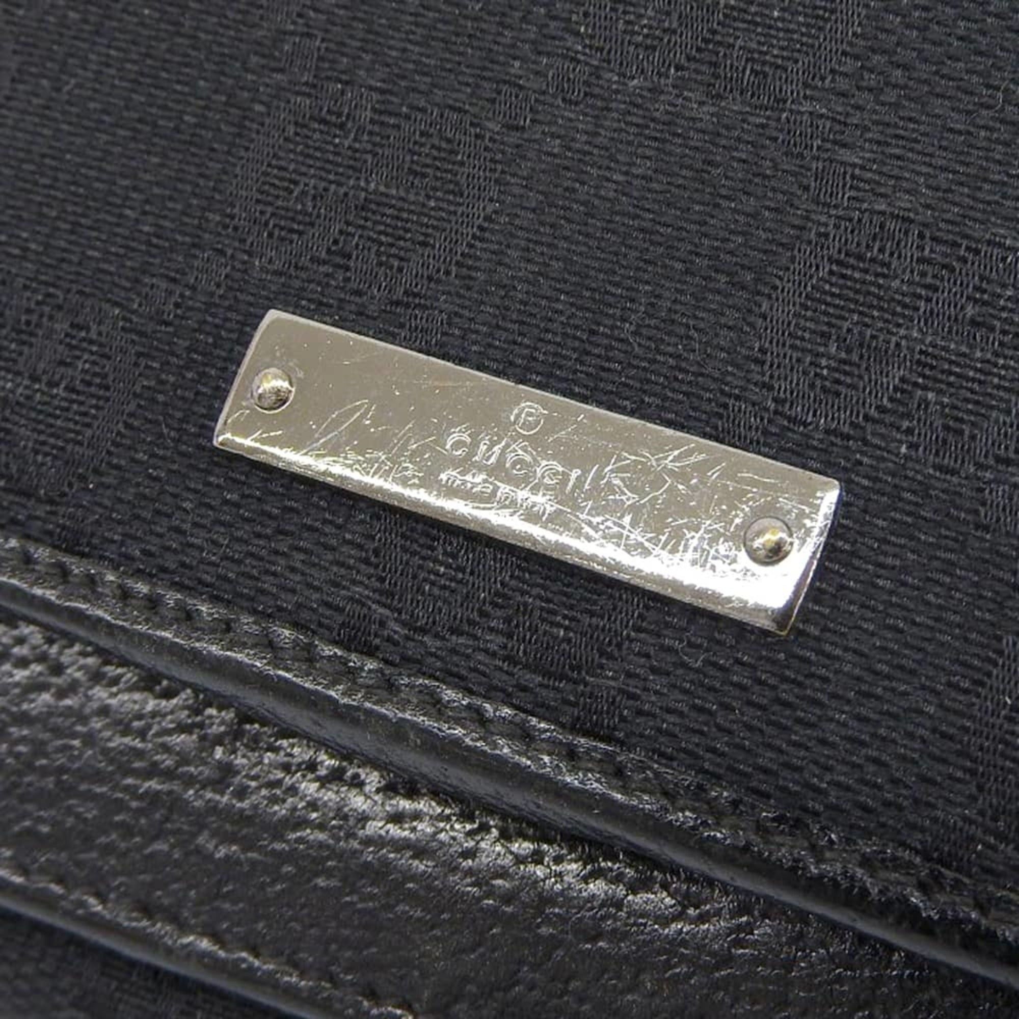 Gucci Gucci GG Canvas Double Wallet 131888 2149 Black Size ONE SIZE - 7 Thumbnail