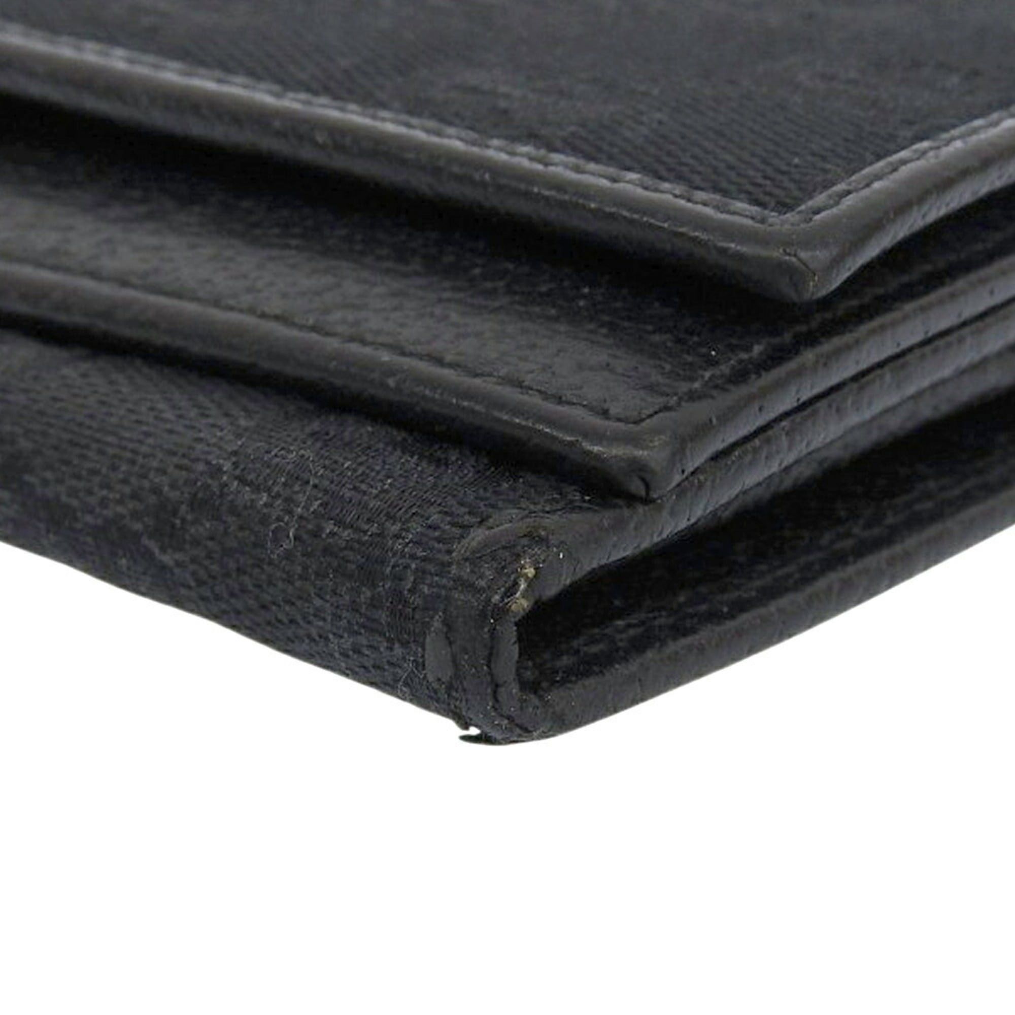 Gucci Gucci GG Canvas Double Wallet 131888 2149 Black Size ONE SIZE - 6 Thumbnail