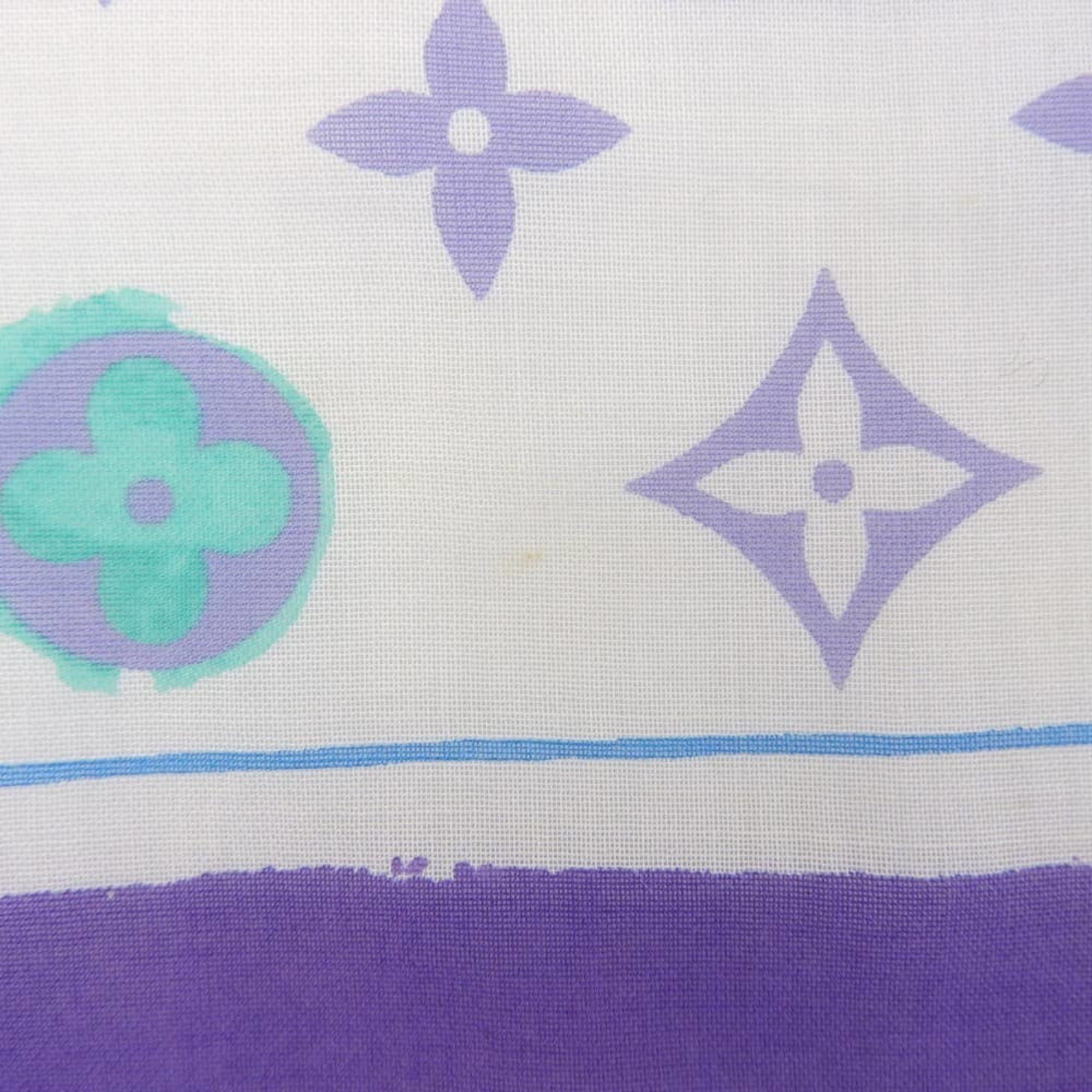 Louis Vuitton Louis Vuitton Monogram Large Scarf/Muffler 402336 Cotton Multicolor Size ONE SIZE - 5 Thumbnail