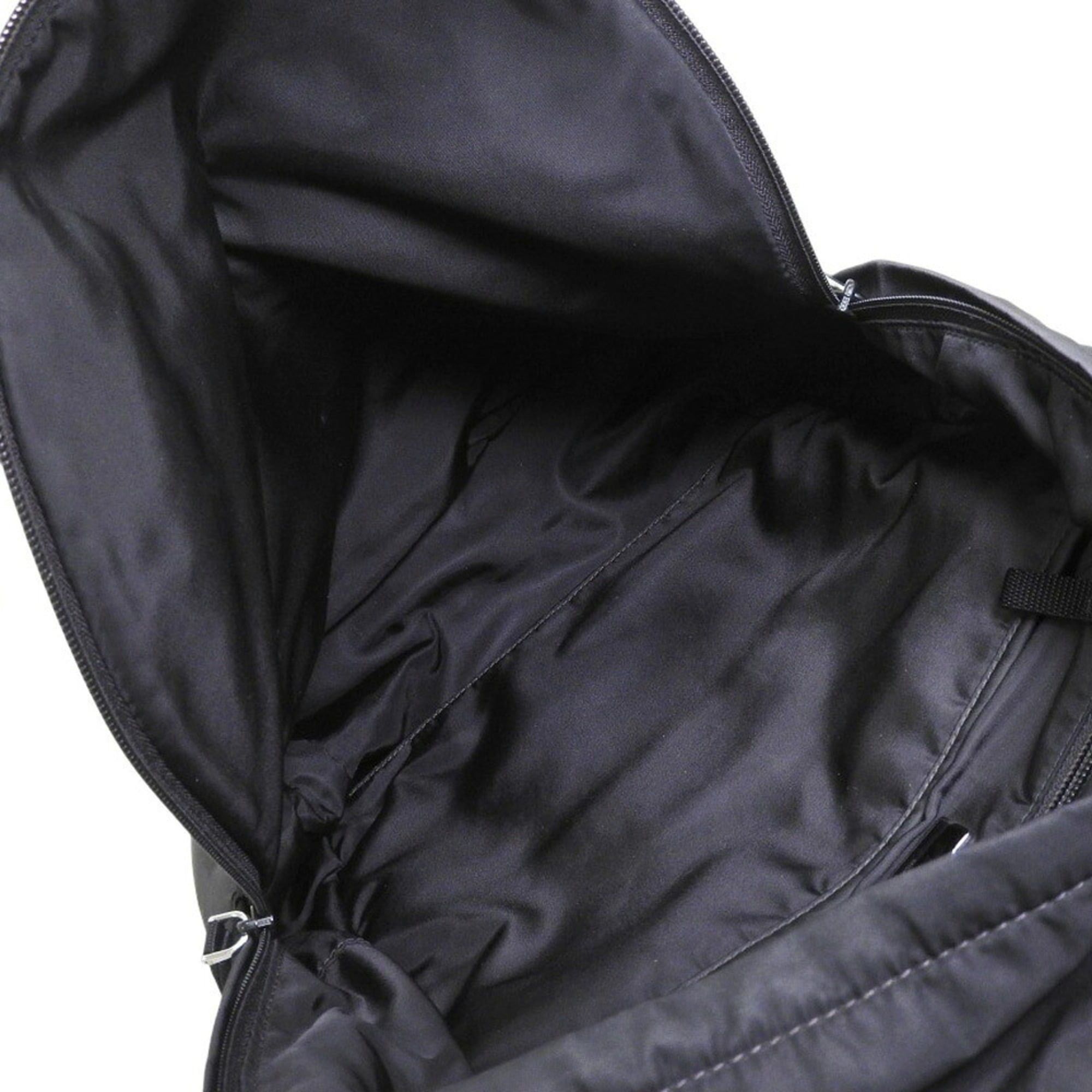 Prada Prada 2VZ034 Backpack in Black Nylon with Triangular Plate Size ONE SIZE - 3 Thumbnail