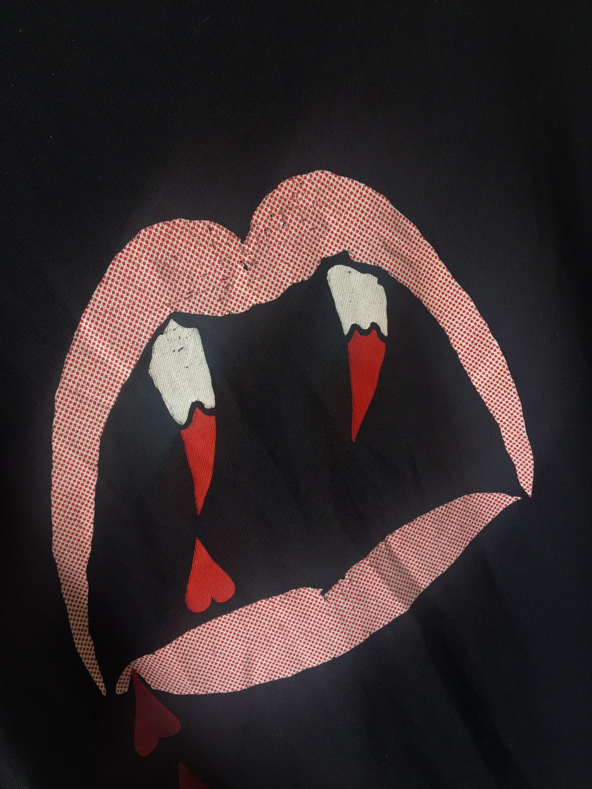 SAINT LAURENT PARIS vampire print shirt
