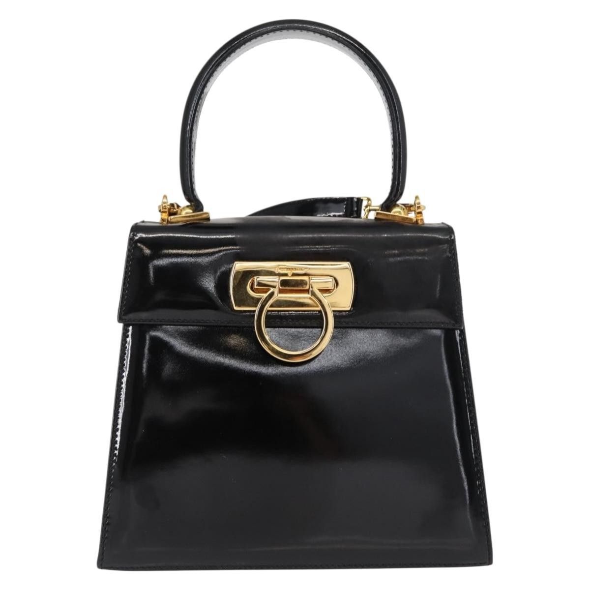 Salvatore Ferragamo Salvatore Ferragamo Gancini handbag Patent leather Size ONE SIZE - 24 Thumbnail