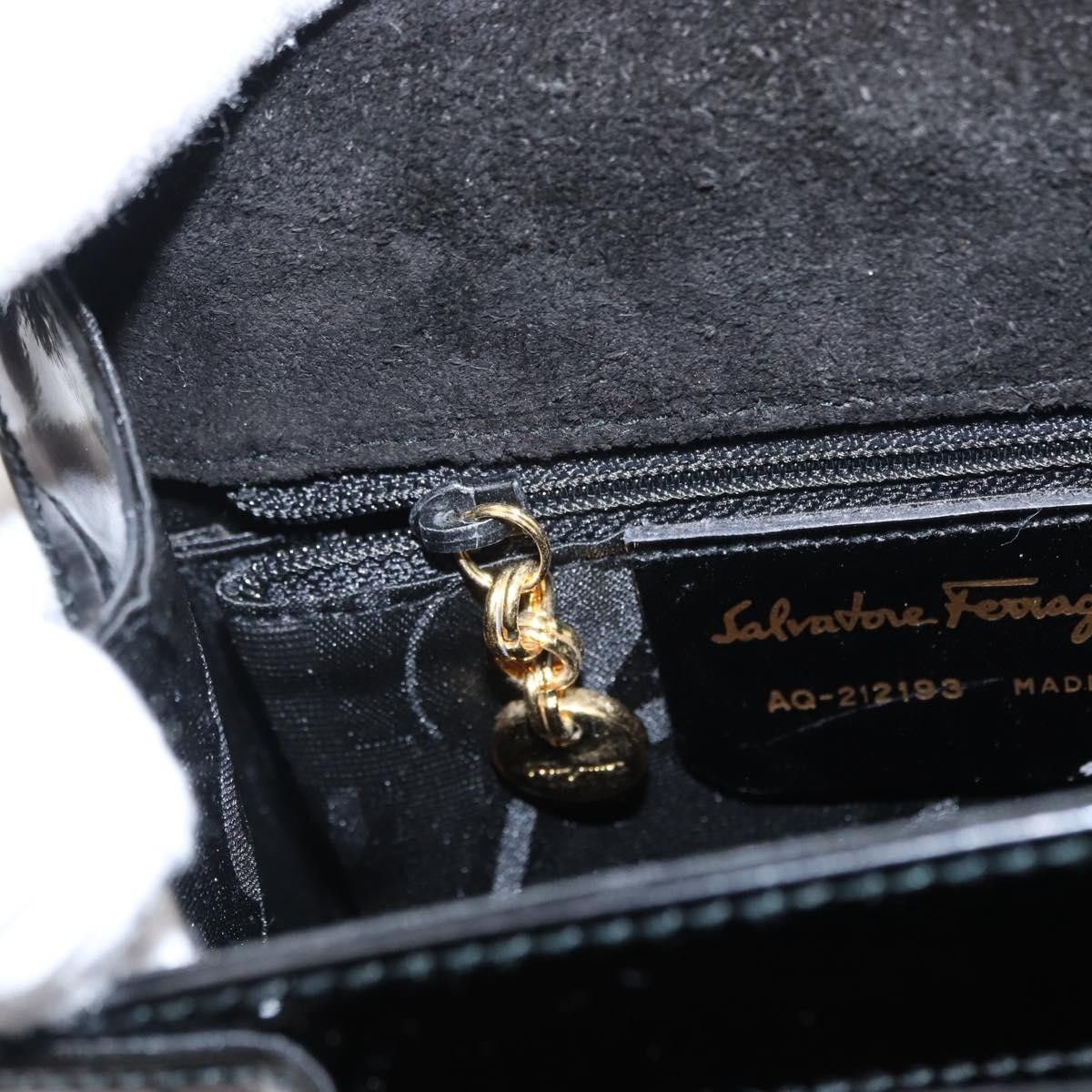 Salvatore Ferragamo Salvatore Ferragamo Gancini handbag Patent leather Size ONE SIZE - 15 Thumbnail