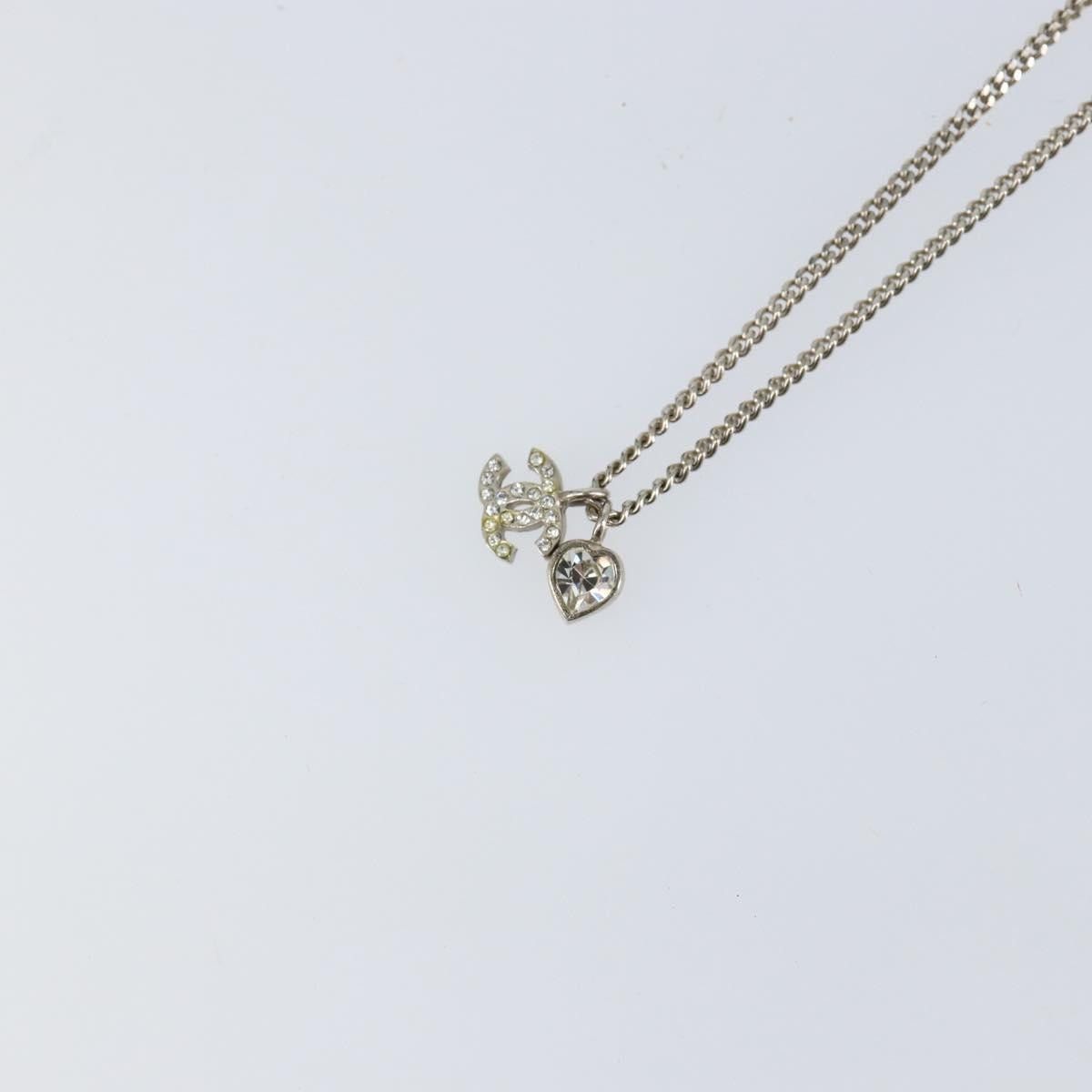 Chanel Chanel CC and Heart Pendant Necklace Metal Size ONE SIZE - 4 Thumbnail