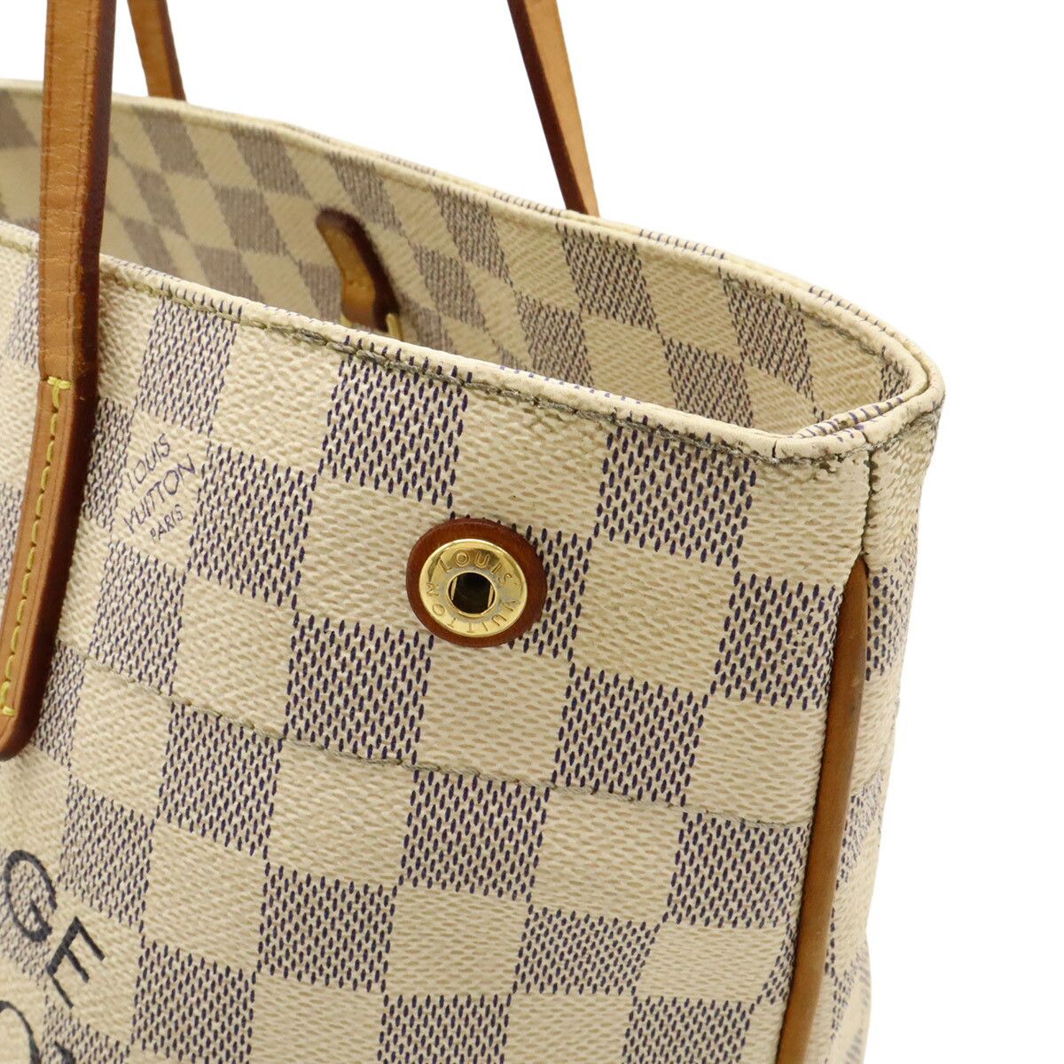 Louis Vuitton Louis Vuitton Louis Vuitton Cabas PM Damier Azur 2way bag Canvas Shoulder Bag N41376 DUTY FREE for USA Size ONE SIZE - 6 Thumbnail