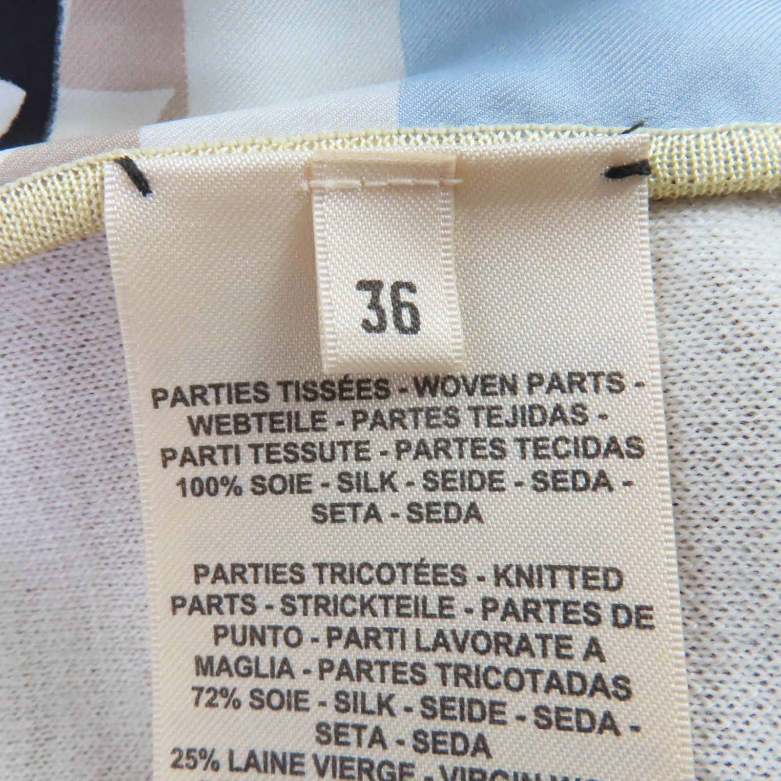 Hermes Hermes Hermès Artistic twill laine silk Dress36 Others Dresses DUTY FREE for USA Size ONE SIZE - 7 Thumbnail