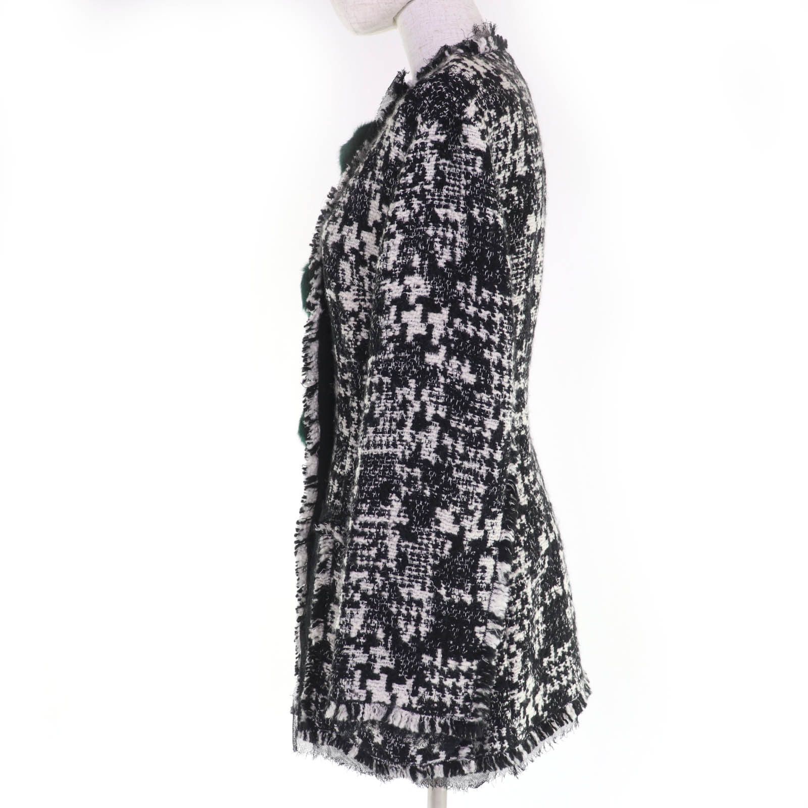 Dolce & Gabbana Dolce & Gabbana Dolce&Gabbana Jeweled Tweed Coat Others Outerwear F28JNZ DUTY FREE for USA Size ONE SIZE - 2 Thumbnail