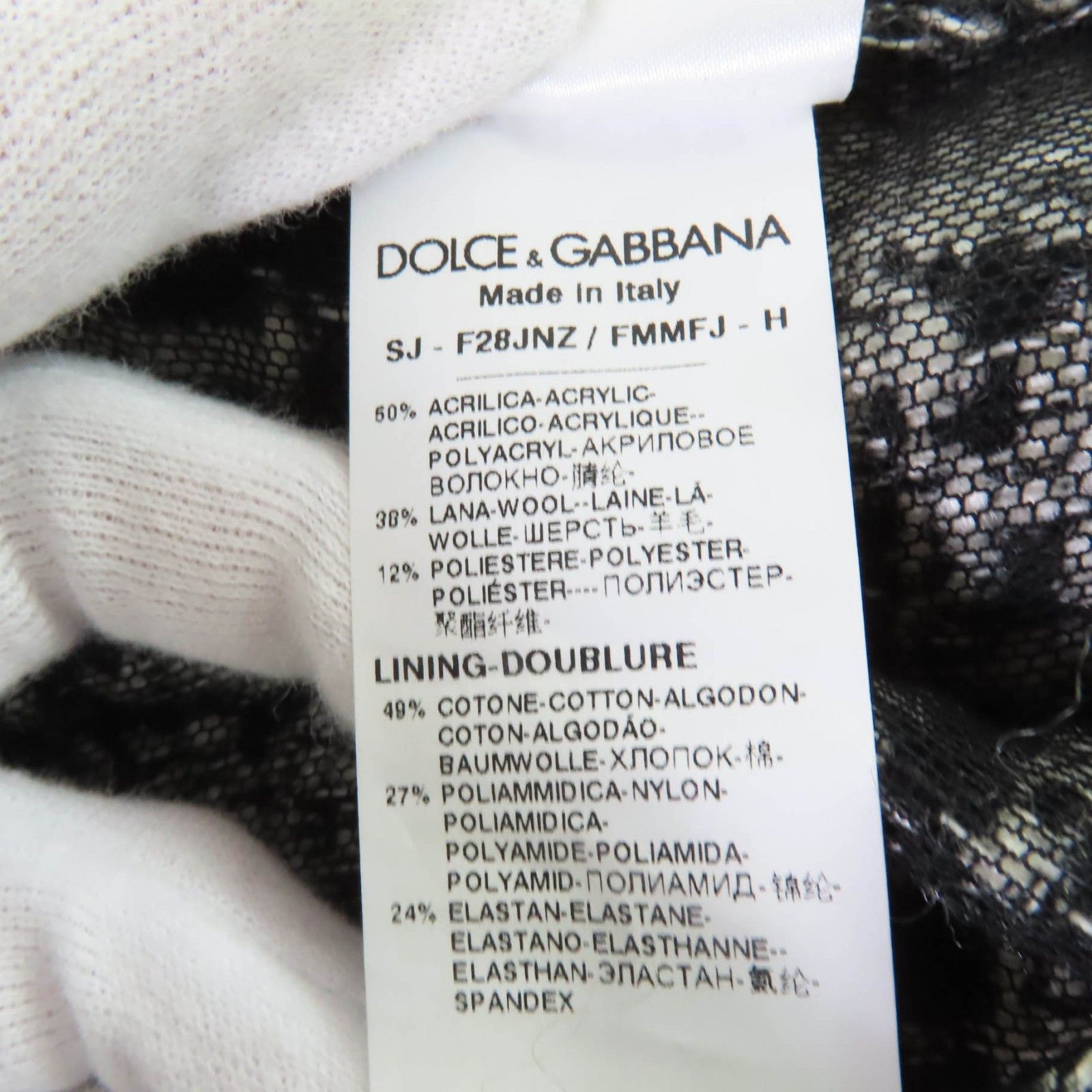Dolce & Gabbana Dolce & Gabbana Dolce&Gabbana Jeweled Tweed Coat Others Outerwear F28JNZ DUTY FREE for USA Size ONE SIZE - 11 Thumbnail
