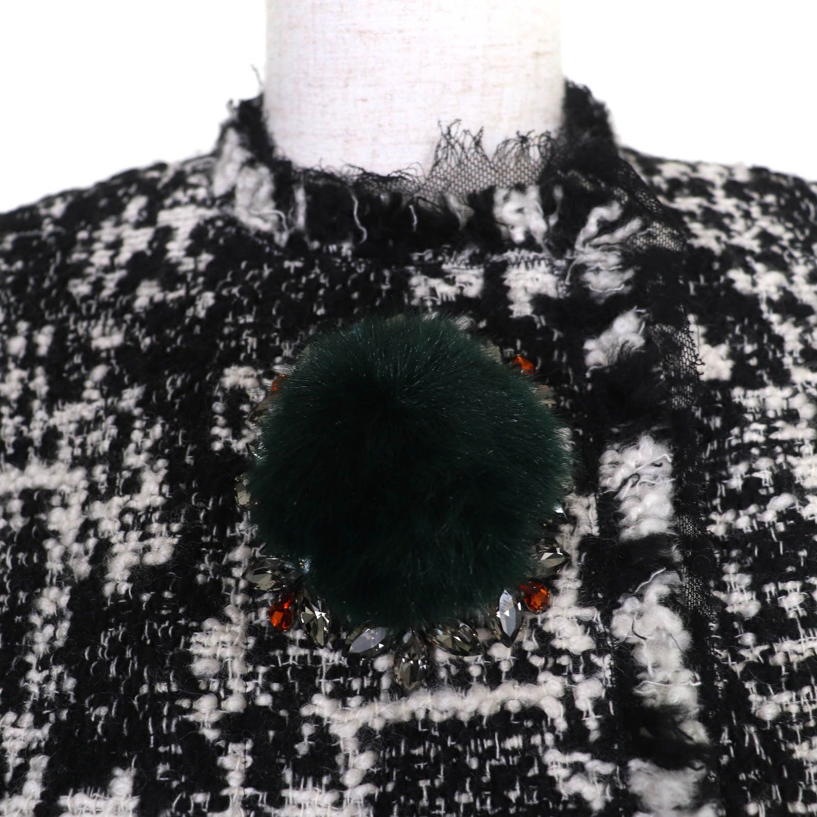 Dolce & Gabbana Dolce & Gabbana Dolce&Gabbana Jeweled Tweed Coat Others Outerwear F28JNZ DUTY FREE for USA Size ONE SIZE - 4 Thumbnail