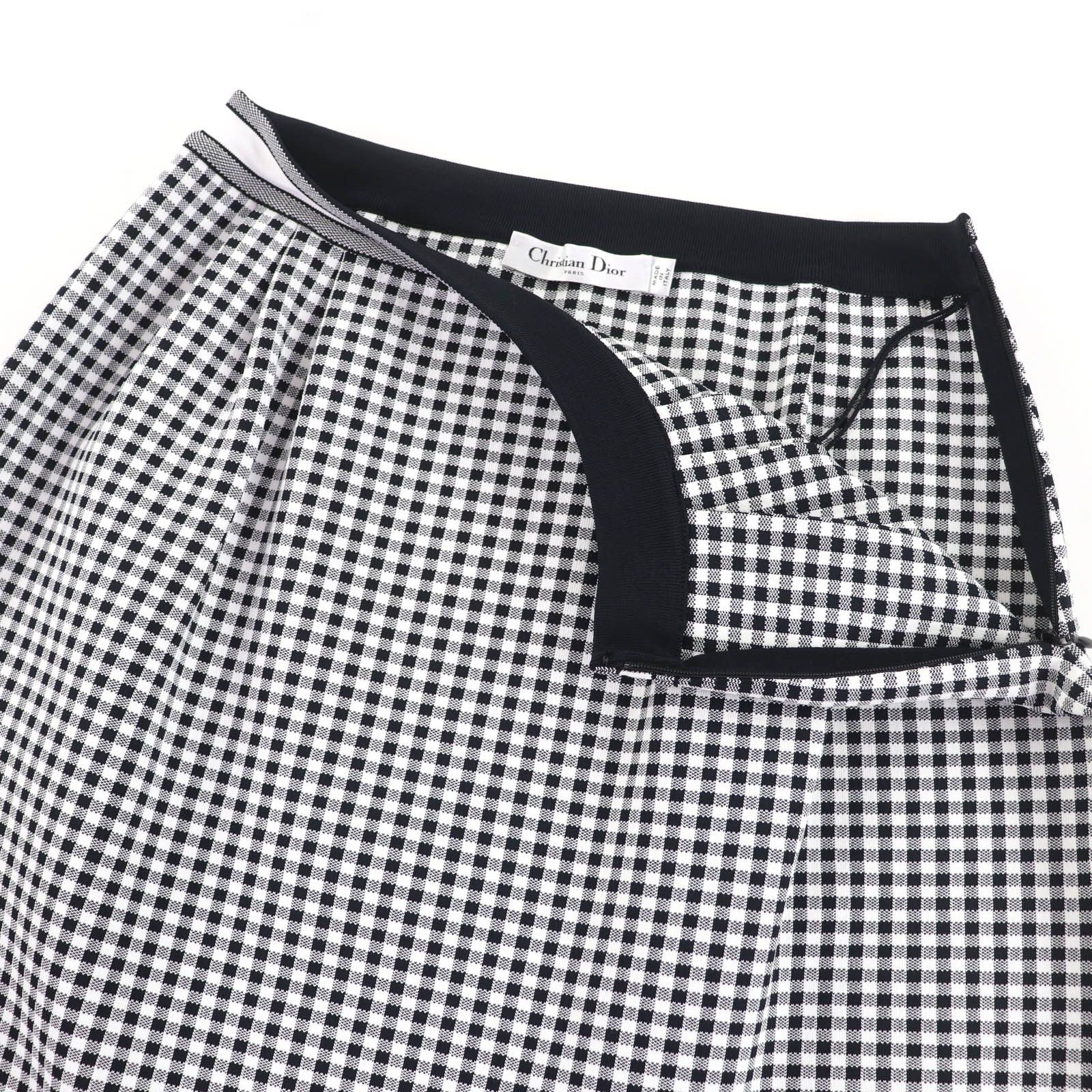 Dior Dior Christian Dior Checkn Dior Gingham Check Skirt Cotton Skirts 344J10AM532 DUTY FREE for USA Size ONE SIZE - 4 Thumbnail