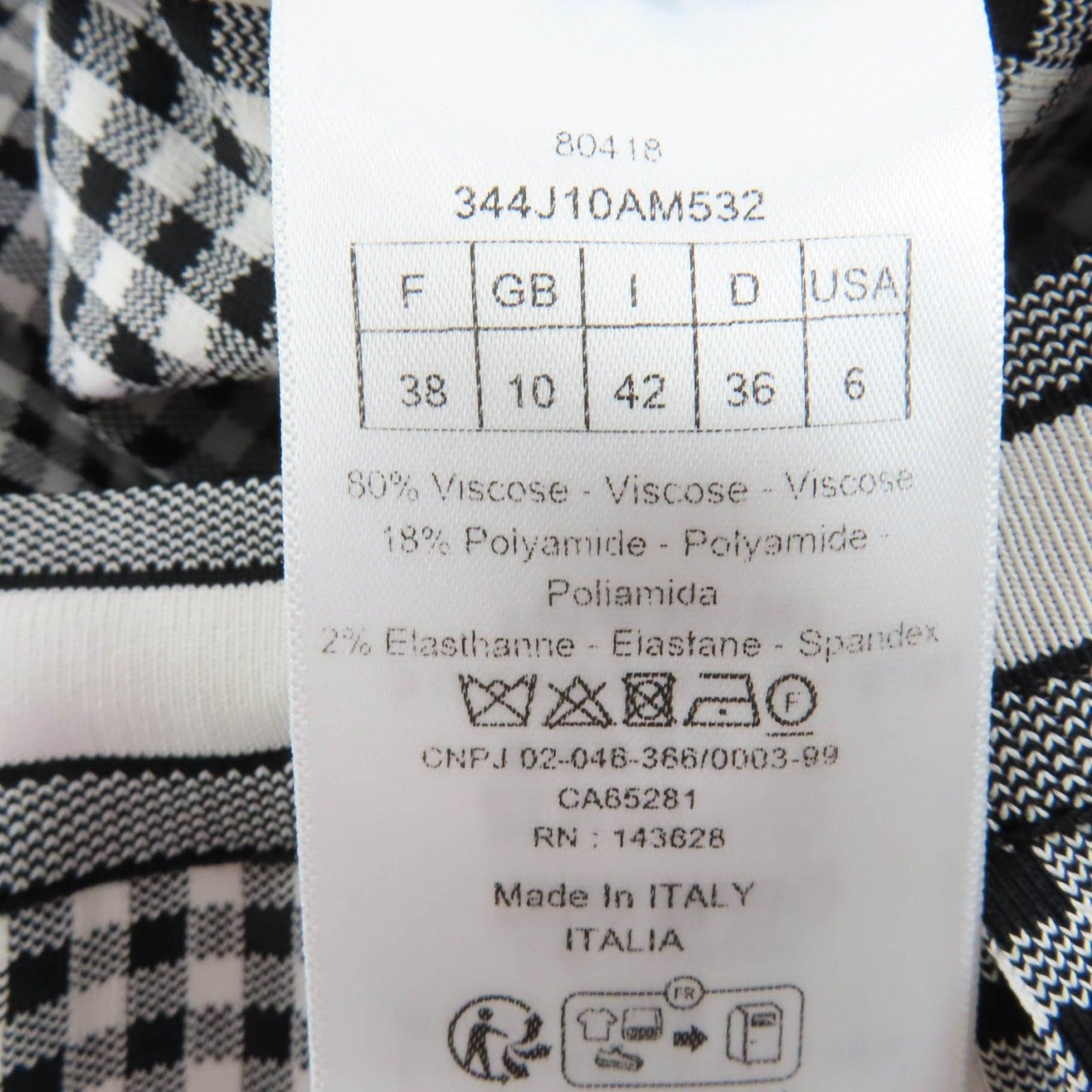 Dior Dior Christian Dior Checkn Dior Gingham Check Skirt Cotton Skirts 344J10AM532 DUTY FREE for USA Size ONE SIZE - 8 Thumbnail