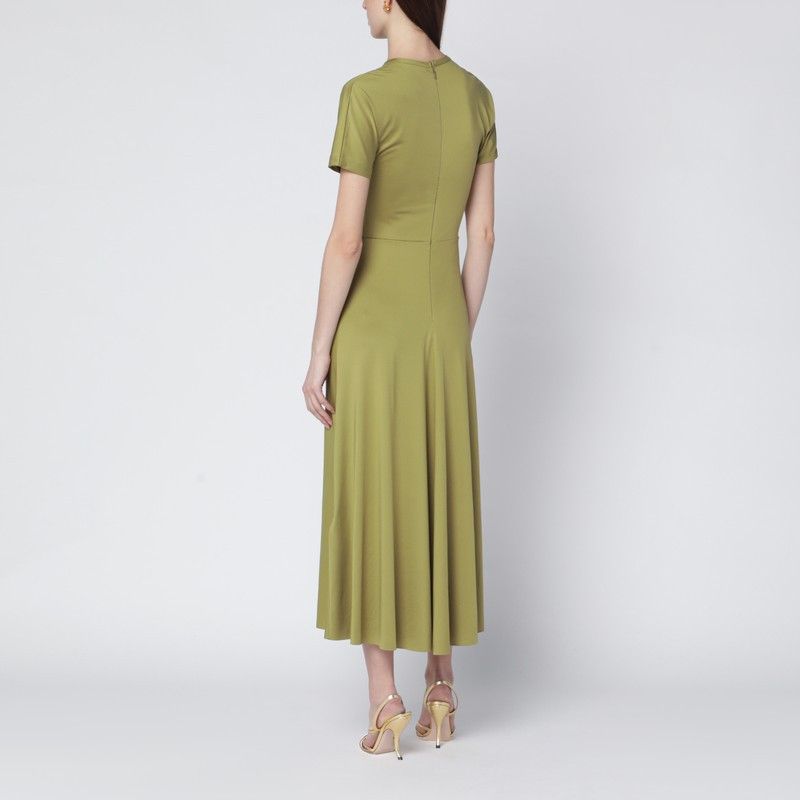 Victoria Beckham Victoria Beckham Blaire Dress With Gathered Waist In Yellowish Green Size M / US 6-8 / IT 42-44 - 2 Thumbnail