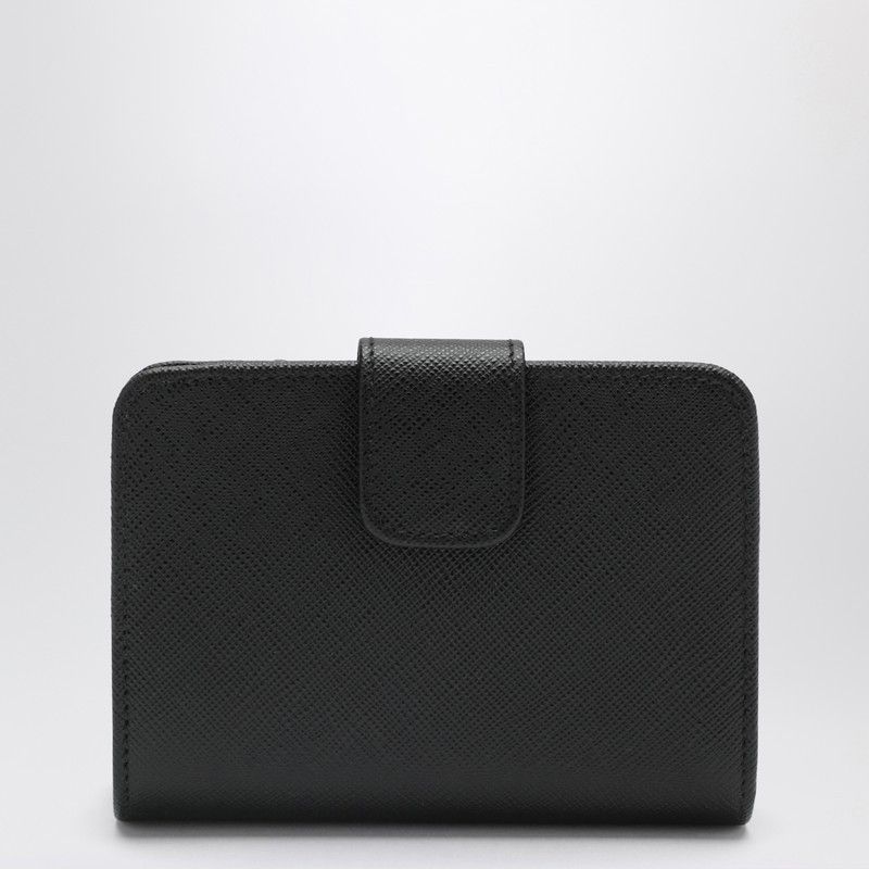 Prada Prada Small Black Saffiano Leather Wallet Size ONE SIZE - 2 Thumbnail