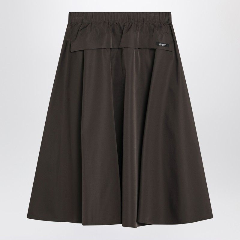 Prada Prada Wide Camouflage Green Skirt In Technical Canvas Size 27" / US 4 / IT 40 - 2 Thumbnail