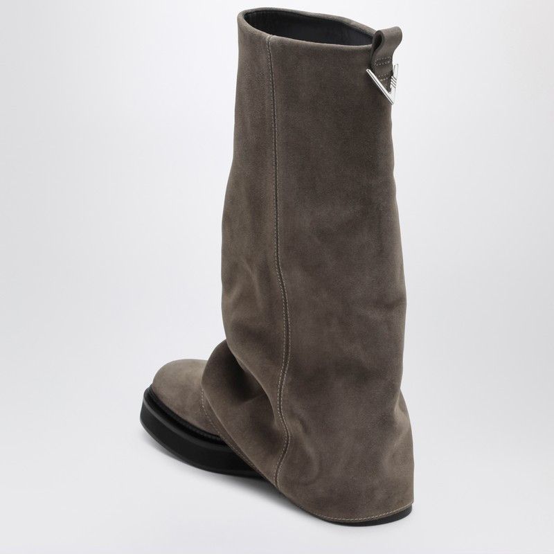 The Attico The Attico Robin Taupe Suede Combat Boots Size US 7 / IT 37 - 2 Thumbnail