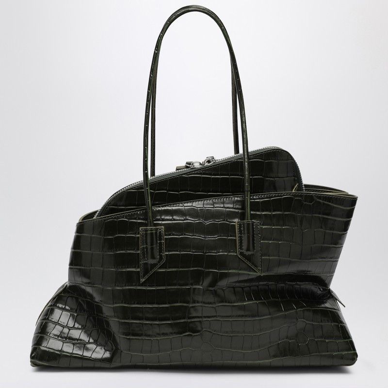 The Attico The Attico Dark Green La Passeggiata Medium Bag Size ONE SIZE - 2 Thumbnail