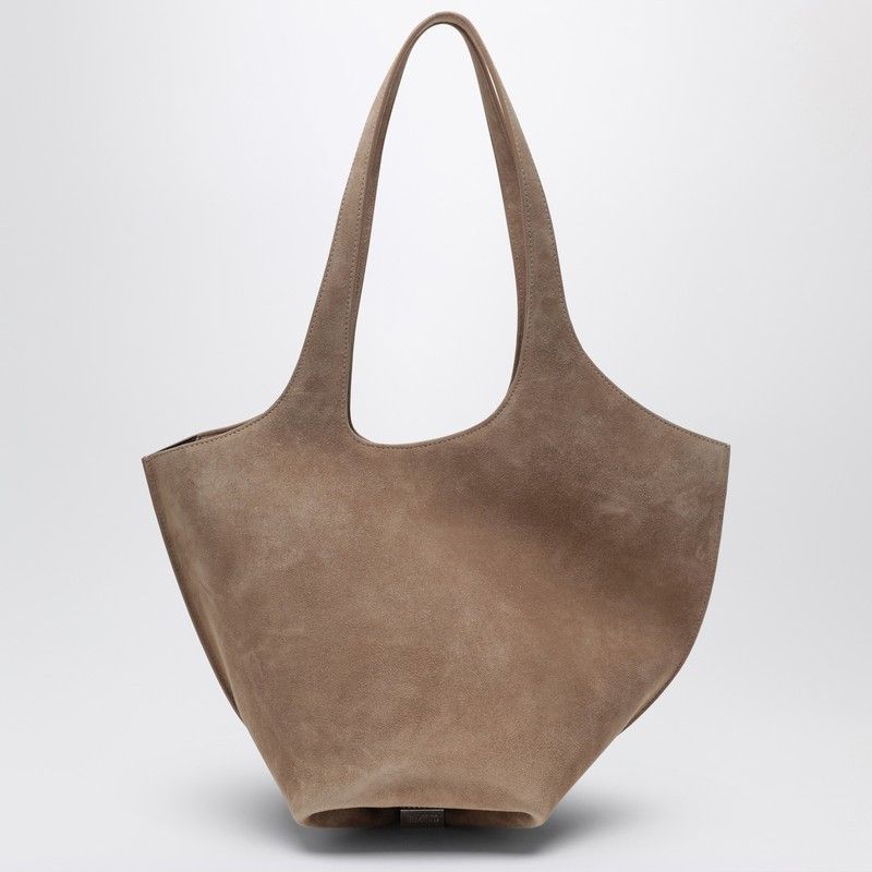 The Attico The Attico Tobacco-Coloured Suede La Scoop Medium Bag Size ONE SIZE - 2 Thumbnail