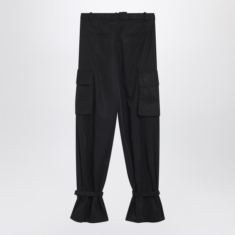 The Attico The Attico Black Nylon Trousers Size 26" / US 2 / IT 38 - 2 Thumbnail