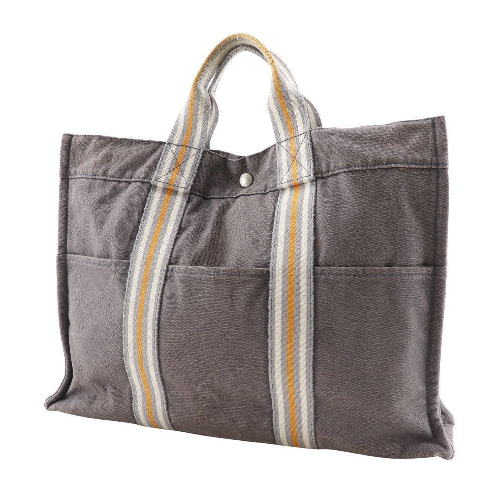 Hermes Hermes Hermès Fourre Tout MM Cotton Canvas Tote Bag Ginza Limited Cotton Tote Bag DUTY FREE for USA Size ONE SIZE - 2 Thumbnail