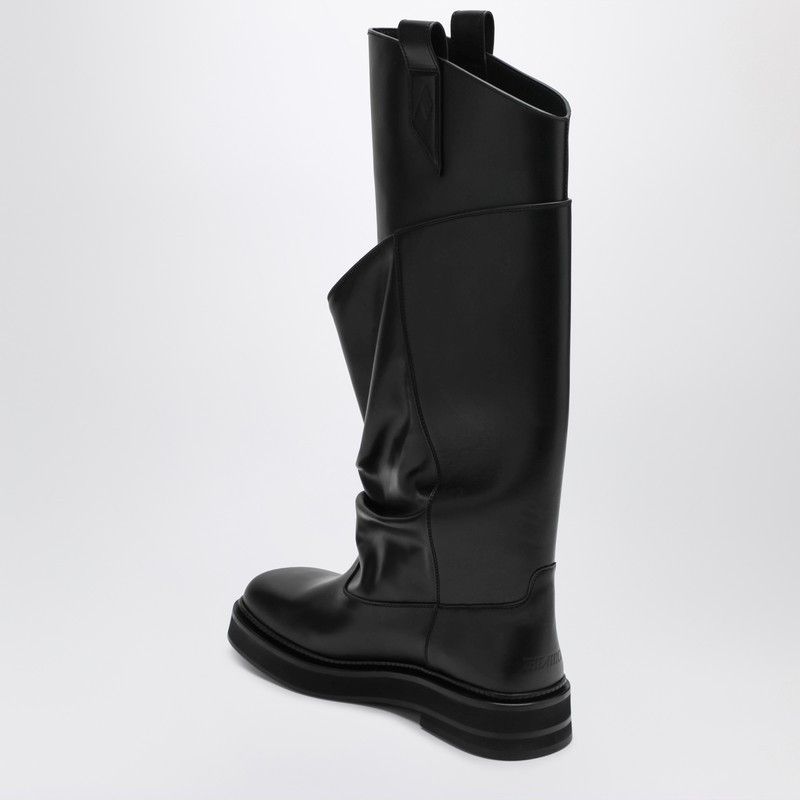 The Attico The Attico Black Leather La Passeggiata Boots Size US 6 / IT 36 - 2 Thumbnail