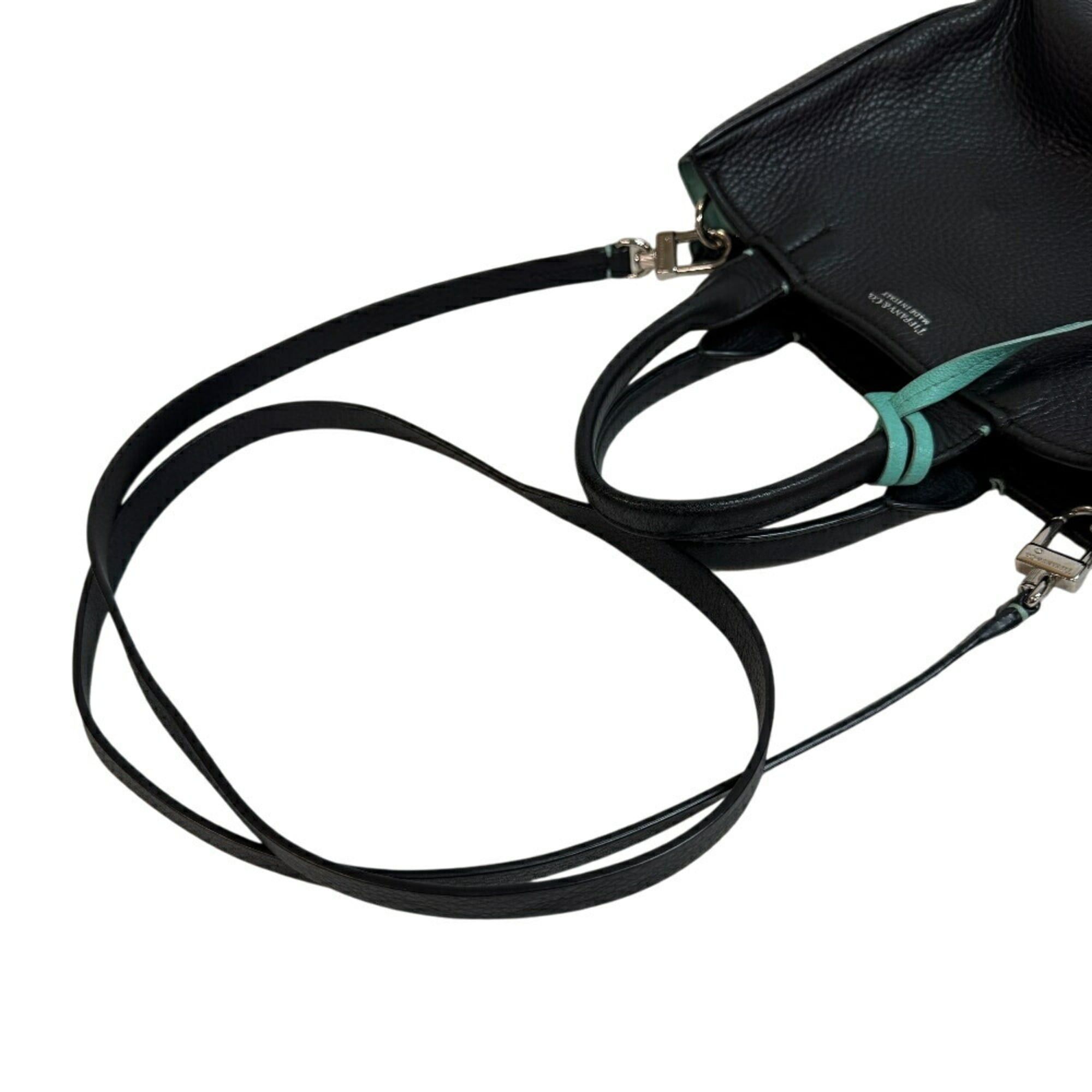 Tiffany & Co. TIFFANY & Co. Tiffany Micro Tote Mini Handbag Shoulder Bag Black Women's Size ONE SIZE - 8 Thumbnail