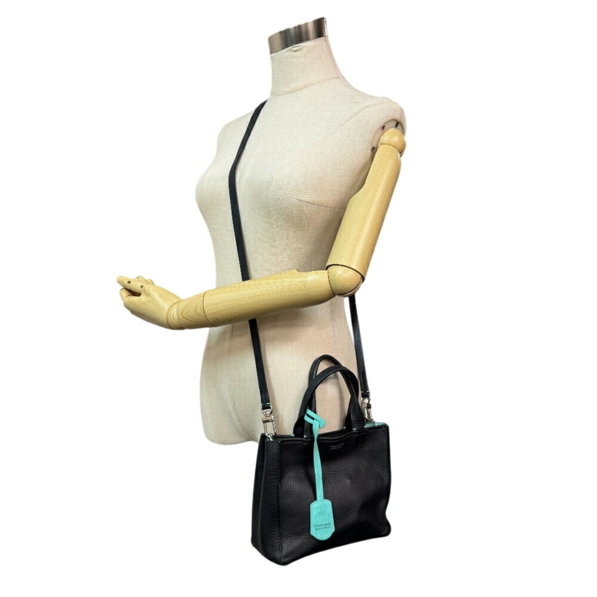 Tiffany & Co. TIFFANY & Co. Tiffany Micro Tote Mini Handbag Shoulder Bag Black Women's Size ONE SIZE - 16 Thumbnail