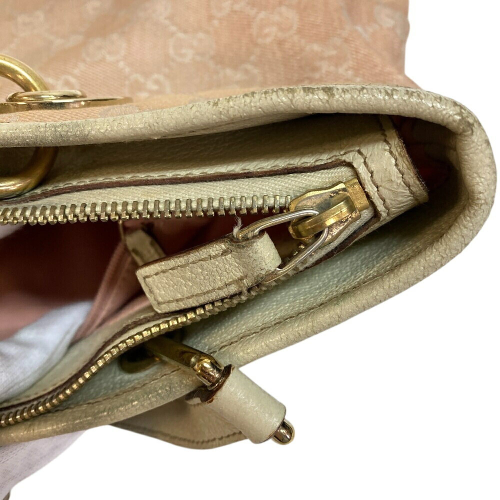 Gucci GUCCI 139552 GG Canvas Shoulder Tote Bag, Pink, Women's Size ONE SIZE - 9 Thumbnail
