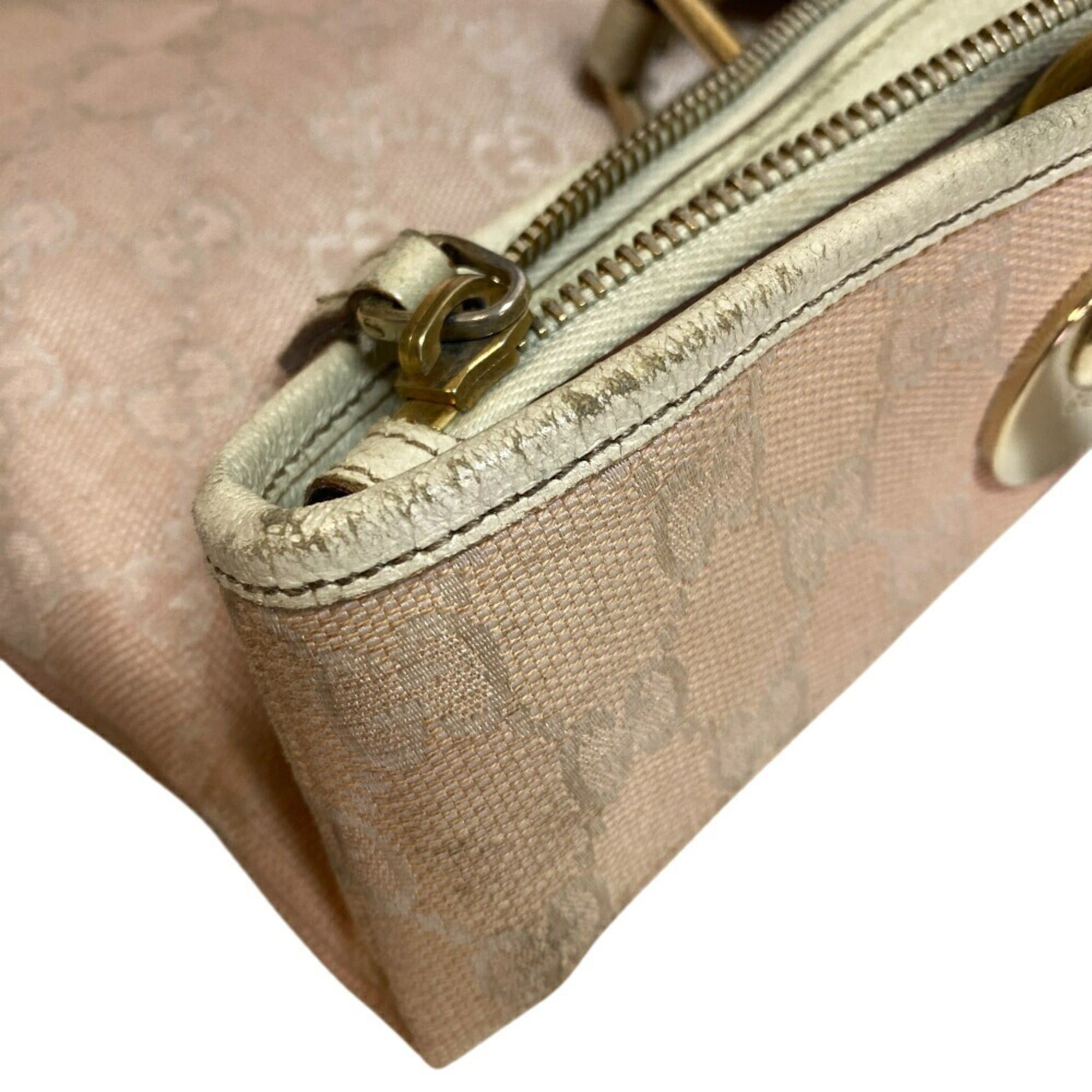 Gucci GUCCI 139552 GG Canvas Shoulder Tote Bag, Pink, Women's Size ONE SIZE - 10 Thumbnail
