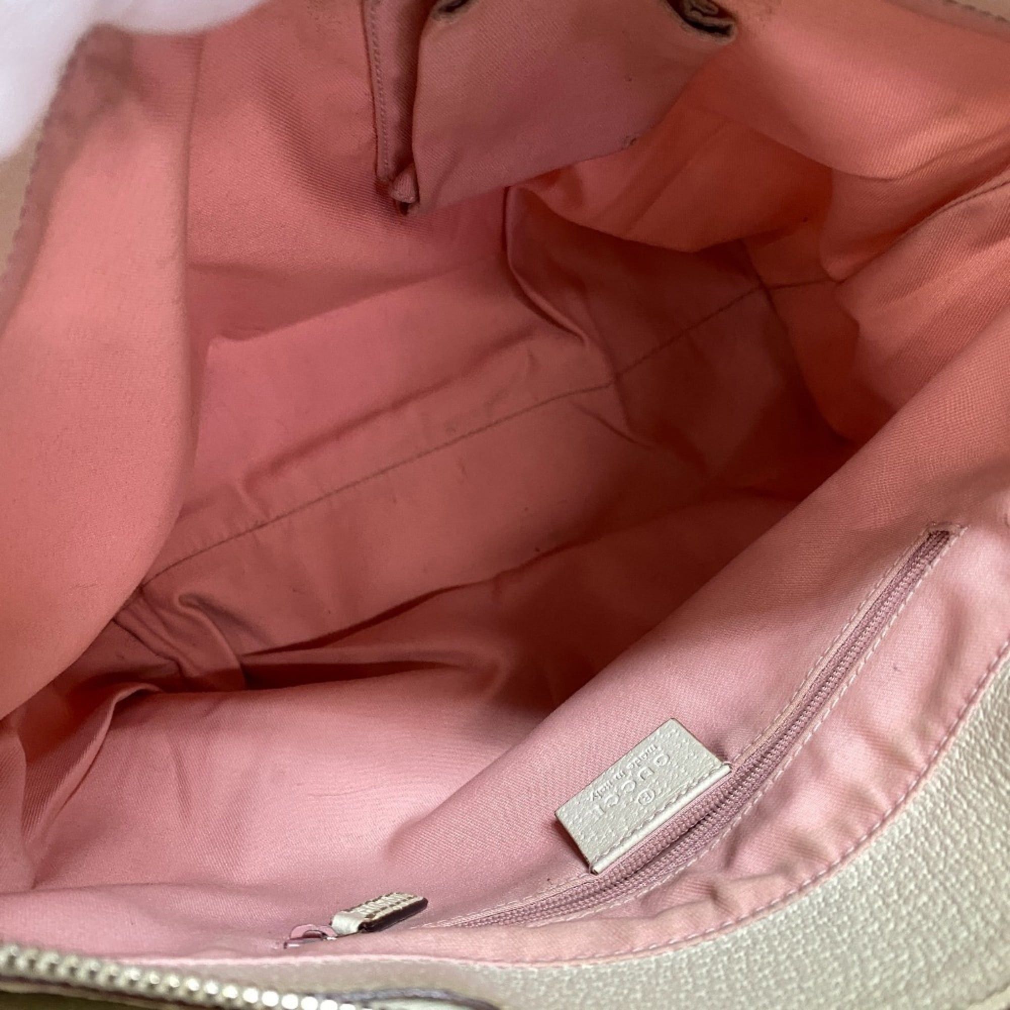 Gucci GUCCI 139552 GG Canvas Shoulder Tote Bag, Pink, Women's Size ONE SIZE - 6 Thumbnail