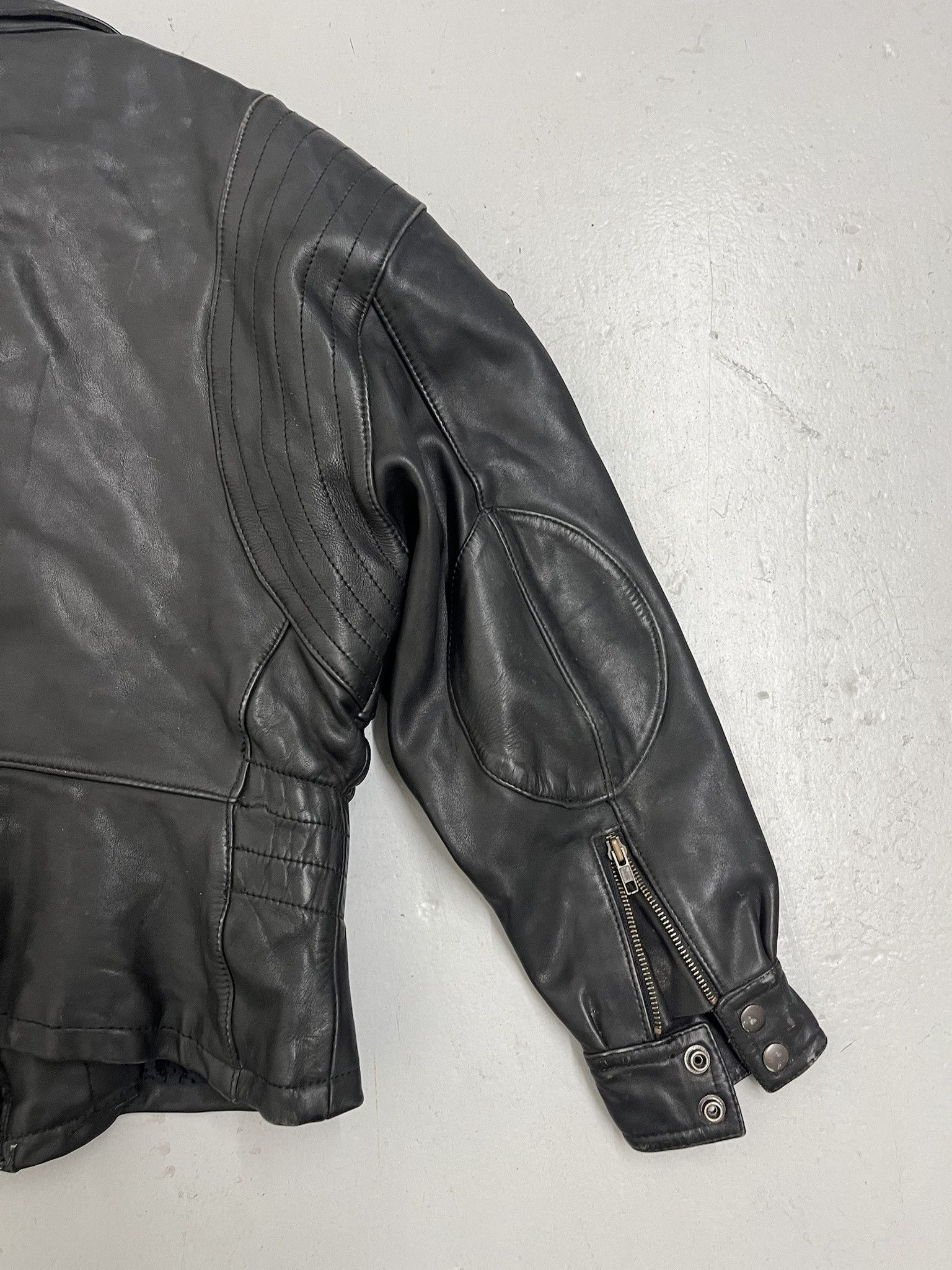 Hein Gericke Vintage 90s Hein Gericke Heavy Leather Biker Jacket Size XS Size US XS / EU 42 / 0 - 5 Thumbnail